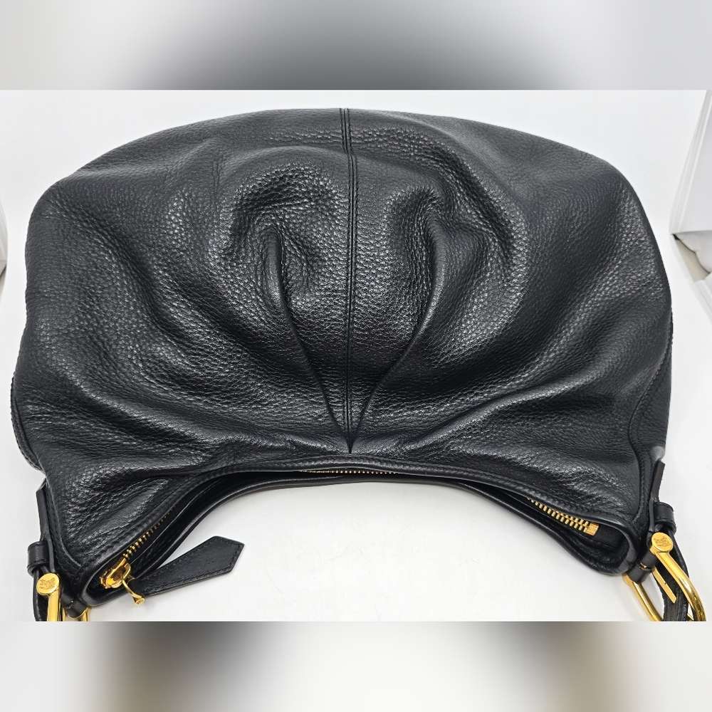 Burberry Prorsum Pebbled Leather Hobo Bag - Picture 3 of 16